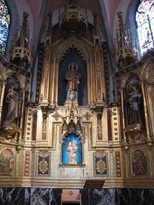 Altar major de l'església de Sant Esteve