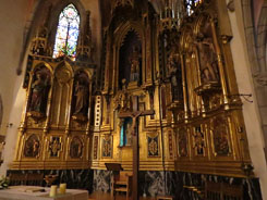 Retaule de l'altar major de l'església de Sant Esteve