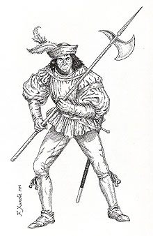 Soldat d'infanteria de les tropes del Principat durant la guerra civil catalana (1462-1472)