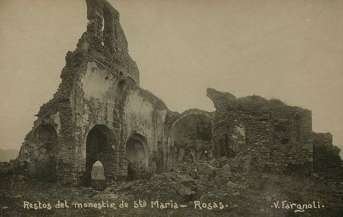 Restes del monestir de Santa Maria. 1911-1944