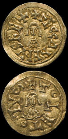 Moneda de Recared. Segle VI-VIII