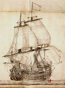 El Royal Louis (1667), un vaixell francès semblant al San Felipe El Real