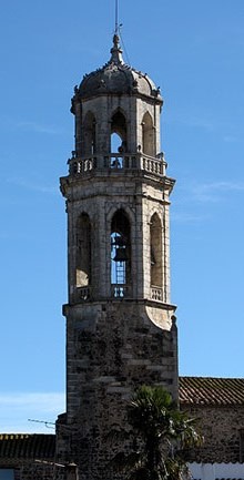 Campanar de l'església de Sant Esteve de Vilobí d'Onyar