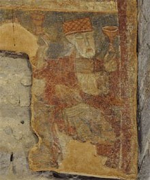 Ancià de l'Apocalipsis. Nau-Epístola. Pintures murals de Sant Tomàs de Fluvià