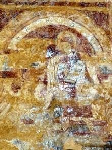Resurrecció. Sepulcre. Nau-Epístola. Pintures murals de Sant Tomàs de Fluvià
