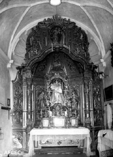 Altar de la capella de la Mare de Déu del Socors. 1922