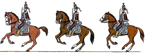 Regiment d'Hússars Espanyols, organitzat a Sarrià de Ter. Uniformes de 1794