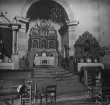 Interior de l'església de Sant Martí del Clot. 1920