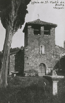 Església de Sant Martí de Bianya. 1911-1936