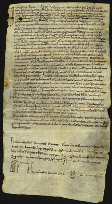 Testament d'Arnau Pere, que marxa al servei del Sant Sepulcre. 22 de setembre 1071