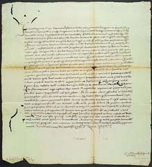 Carta de Joan, rei de Navarra, al Veguer de Girona i als batlles d'Osor i Anglès. 1455