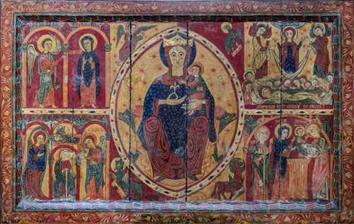 Frontal d'altar de la Mare de Déu del Coll. Finales del segle XII