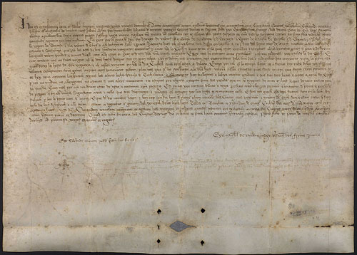 22 de maig 1368. Carta del rei Pere convocant l'host i cavalcada a Tortosa per anar al castell de Montsoriu per treure-hi uns foragitats de pau i treva