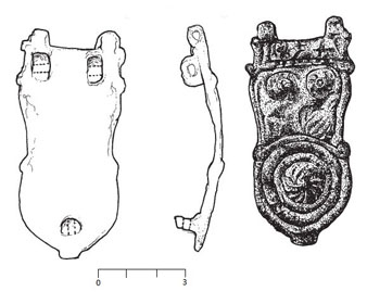 Sivella de cinturó d'època visigoda trobada en els treballs arqueològics a la Casa Pastors