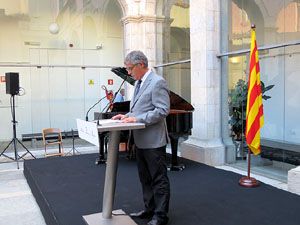 Diada Nacional 2016. Acte institucional al pati de la Diputació de Girona