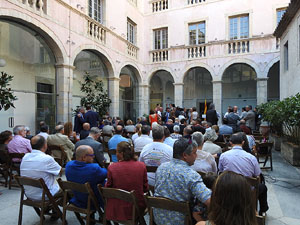 Diada Nacional 2016. Acte institucional al pati de la Diputació de Girona