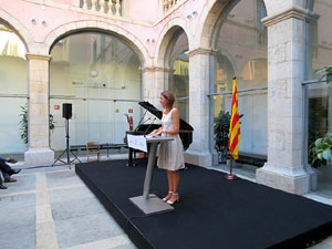 Diada Nacional 2016. Acte institucional al pati de la Diputació de Girona