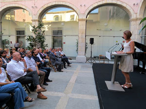 Diada Nacional 2016. Acte institucional al pati de la Diputació de Girona