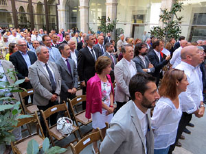 Diada Nacional 2016. Acte institucional al pati de la Diputació de Girona