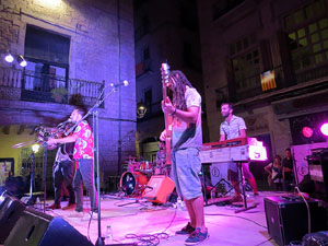 Diada Nacional 2016. Concert del grup Falciots Ninja a la plaça del Vi