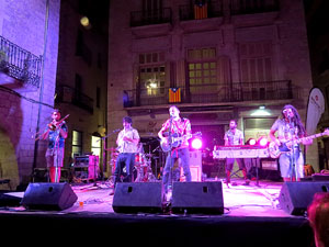 Diada Nacional 2016. Concert del grup Falciots Ninja a la plaça del Vi