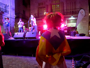 Diada Nacional 2016. Concert del grup Falciots Ninja a la plaça del Vi