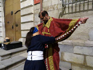 Fires 2016. La Beatufarra, descens del Beatusaure per les escales de la Catedral de Girona