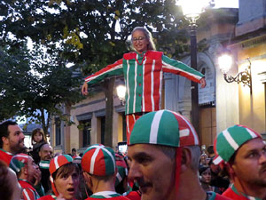 Fires 2016. Els Castells de Vigília a la Rambla de la Llibertat, amb els Marrecs de Salt i la Nova Muixeranga d'Algemesí