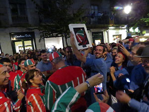 Fires 2016. Els Castells de Vigília a la Rambla de la Llibertat, amb els Marrecs de Salt i la Nova Muixeranga d'Algemesí