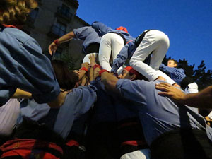 Fires 2016. Els Castells de Vigília a la Rambla de la Llibertat, amb els Marrecs de Salt i la Nova Muixeranga d'Algemesí