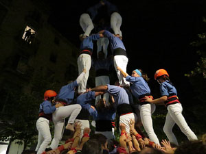Fires 2016. Els Castells de Vigília a la Rambla de la Llibertat, amb els Marrecs de Salt i la Nova Muixeranga d'Algemesí