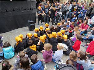 Fires 2016. Passejada de la Mula Baba i teatre de titelles a la Rambla de la Llibertat
