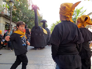 Fires 2016. Passejada de la Mula Baba i teatre de titelles a la Rambla de la Llibertat