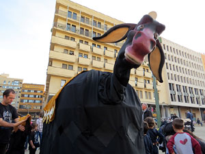 Fires 2016. El preg&oacute. Concentraci&oacute; a la pla&ccedil;a de la Constituci&oacute;