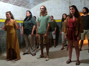 FITAG 2016. Espectacle A la deriva, coproducci&oacute; FITAG 2016 al refugi antiaeri del Jard&iacute; de la Inf&agrave;ncia