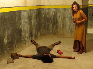 FITAG 2016. Espectacle A la deriva, coproducci&oacute; FITAG 2016 al refugi antiaeri del Jard&iacute; de la Inf&agrave;ncia