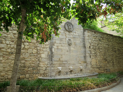 Vista general del mur de la font