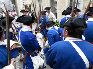 Girona resisteix! Jornades de recreació històrica de la Guerra de Successió. Combat al carrer de Bellmirall