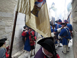 Girona resisteix! Jornades de recreació històrica de la Guerra de Successió. Combat al carrer de Bellmirall