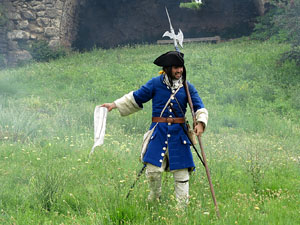 Girona resisteix! Jornades de recreació històrica de la Guerra de Successió. Castell de Montjuïc. La capitulació