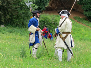 Girona resisteix! Jornades de recreació històrica de la Guerra de Successió. Castell de Montjuïc. La capitulació