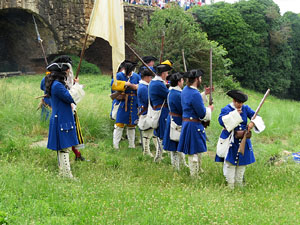 Girona resisteix! Jornades de recreació històrica de la Guerra de Successió. Castell de Montjuïc. La capitulació