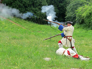 Girona resisteix! Jornades de recreació històrica de la Guerra de Successió. Castell de Montjuïc. La capitulació