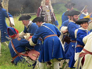 Girona resisteix! Jornades de recreació històrica de la Guerra de Successió. Castell de Montjuïc. La capitulació