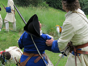 Girona resisteix! Jornades de recreació històrica de la Guerra de Successió. Castell de Montjuïc. La capitulació