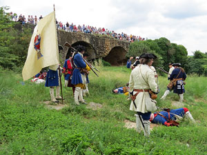 Girona resisteix! Jornades de recreació històrica de la Guerra de Successió. Castell de Montjuïc. La capitulació