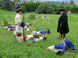 Girona resisteix! Jornades de recreació històrica de la Guerra de Successió. Castell de Montjuïc. La capitulació