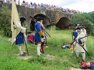 Girona resisteix! Jornades de recreació històrica de la Guerra de Successió. Castell de Montjuïc. La capitulació