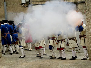 Girona resisteix! Jornades de recreació històrica de la Guerra de Successió. Combat al portal de Sant Cristòfol