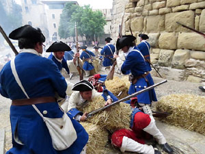 Girona resisteix! Jornades de recreació històrica de la Guerra de Successió. Combat a la plaça de Sant Domènec